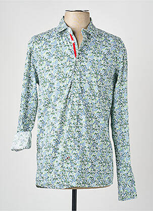 Chemise manches longues imprimé fleurs vert BLEND homme