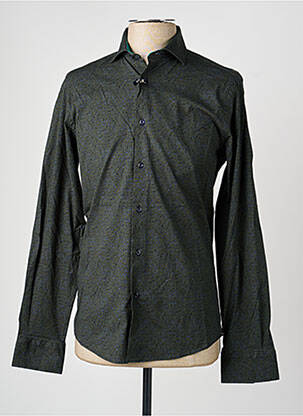 Chemise manches longues imprimé fantaisie vert RECYCLED ART WORLD homme