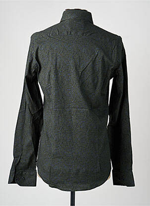 Chemise manches longues imprimé fantaisie vert RECYCLED ART WORLD homme