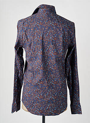 Chemise manches longues coupe cintrée bleu RECYCLED ART WORLD homme