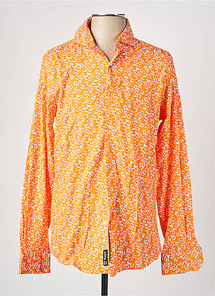 Chemise manches longues coupe cintrée orange RECYCLED ART WORLD homme