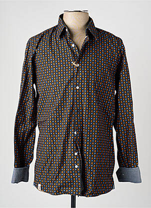 Chemise manches longues imprimé fantaisie vert RECYCLED ART WORLD homme