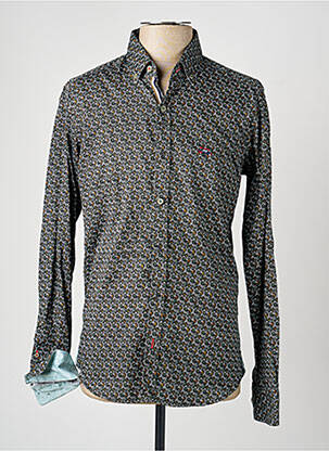 Chemise manches longues imprimé fantaisie noir THE SURFCAR homme
