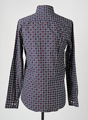 Chemise manches longues imprimé fantaisie bleu RECYCLED ART WORLD homme