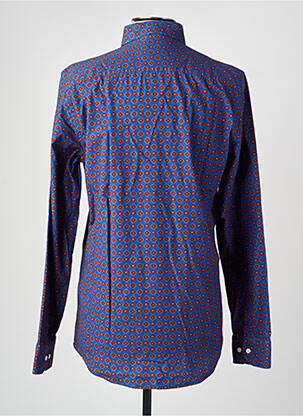 Chemise manches longues imprimé fleurs bleu RECYCLED ART WORLD homme