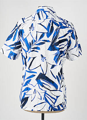 Chemise manches courtes col tailleur bleu GARCIA homme