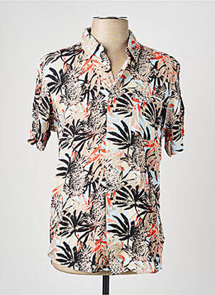 Chemise manches courtes imprimé tie and dye noir BLEND homme