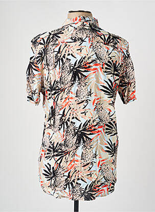 Chemise manches courtes imprimé tie and dye noir BLEND homme