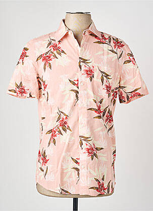Chemise manches courtes imprimé tie and dye rose BLEND homme