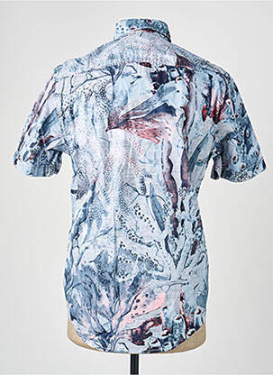 Chemise manches courtes poches bleu GARCIA homme