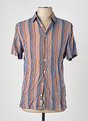 Chemise manches courtes coupe cintrée bleu BLEND homme