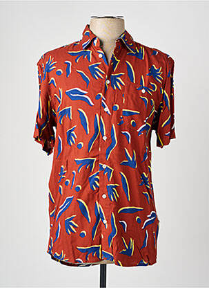 Chemise manches courtes poches orange BLEND homme