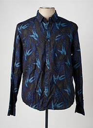 Chemise manches longues poches bleu GARCIA homme
