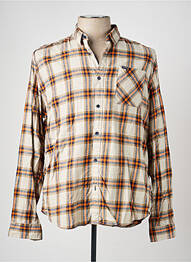 Chemise manches longues poches beige GARCIA homme