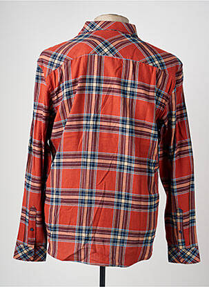 Chemise manches longues imprimé carreaux orange BLEND homme
