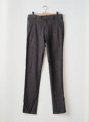 Pantalon chino tissage chiné taille normale gris MEYER homme