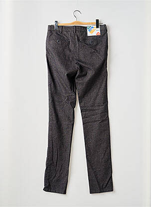 Pantalon chino tissage chiné taille normale gris MEYER homme