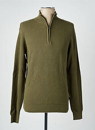Pull stretch manches longues vert BLEND homme