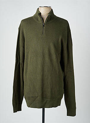 Pull stretch manches longues vert fonce BLEND homme