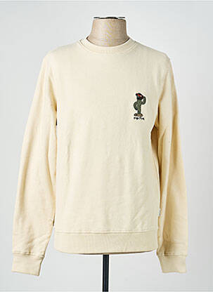Sweat-shirt stretch manches longues beige BLEND homme