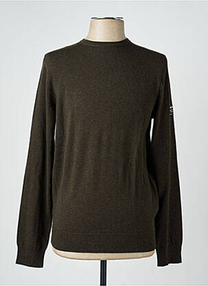 Pull stretch manches longues vert ECOALF homme