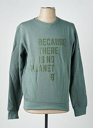 Sweat-shirt stretch manches longues vert ECOALF homme