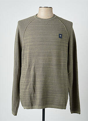 Pull stretch manches longues vert GARCIA homme