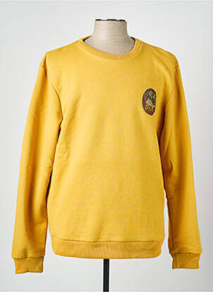 Sweat-shirt stretch manches longues jaune BLEND homme