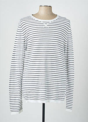 Pull stretch manches longues bleu FREEMAN T.PORTER homme