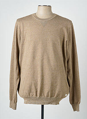 Pull stretch manches longues marron BLEND homme