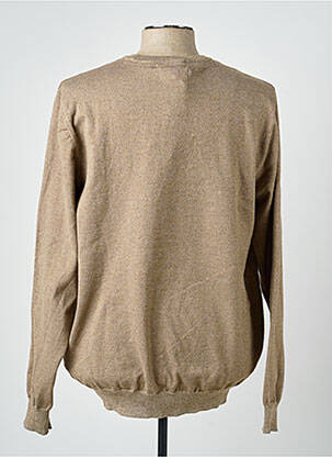 Pull stretch manches longues marron BLEND homme