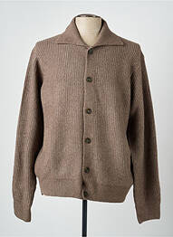 Gilet manches longues fermeture boutonnée sur le devant marron BLEND homme