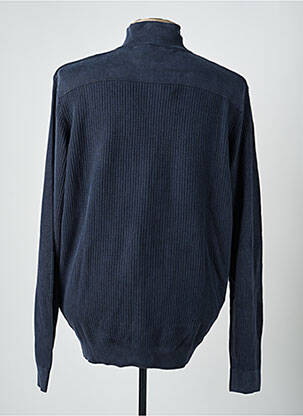 Gilet manches longues tissage chiné bleu GARCIA homme