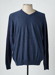 Pull col v manches longues bleu GARCIA homme