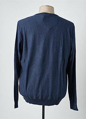 Pull col v manches longues bleu GARCIA homme