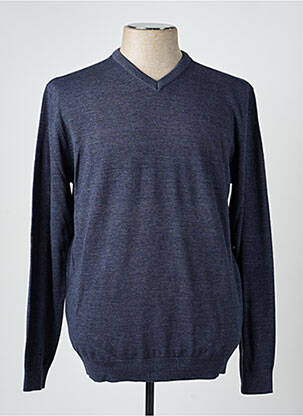 Pull col v manches longues bleu PETROL INDUSTRIES homme