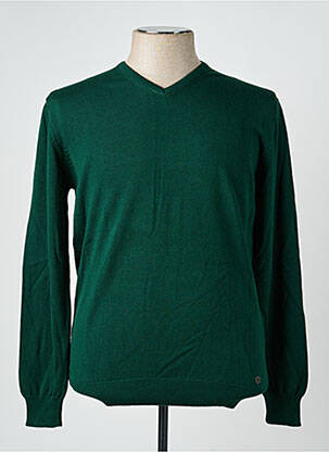 Pull manches longues manches longues vert RECYCLED ART WORLD homme