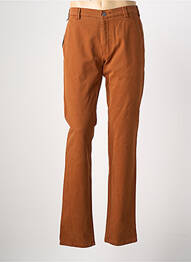 Pantalon chino stretch taille normale marron MEYER homme