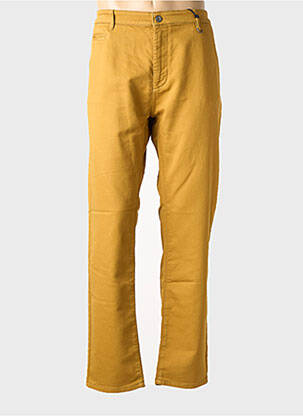 Pantalon chino stretch taille normale jaune FREEMAN T.PORTER homme