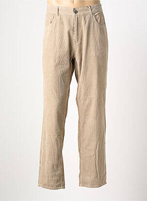 Pantalon droit tissage velours taille normale beige GARCIA homme