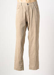 Pantalon droit tissage velours taille normale beige GARCIA homme