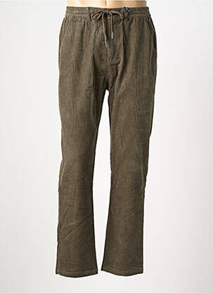 Pantalon droit tissage velours taille normale vert FREEMAN T.PORTER homme