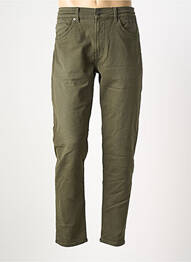 Pantalon droit stretch taille normale vert GARCIA homme