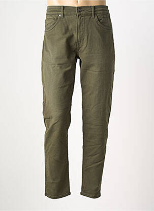 Pantalon droit stretch taille normale vert GARCIA homme