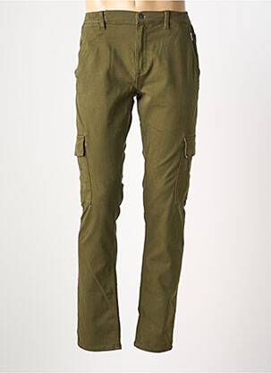 Pantalon cargo taille élastique taille normale vert BLEND homme