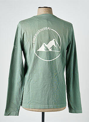 T-shirt coupe cintrée manches longues vert ECOALF homme