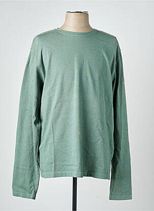 T-shirt coupe cintrée manches longues vert ECOALF homme