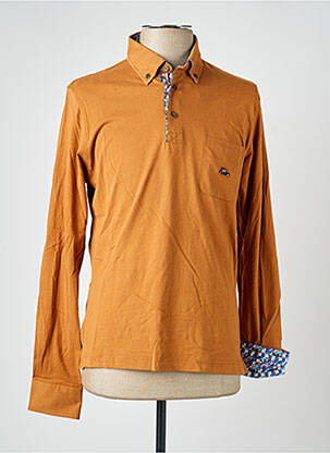 Polo manches longues manches longues orange THE SURFCAR homme