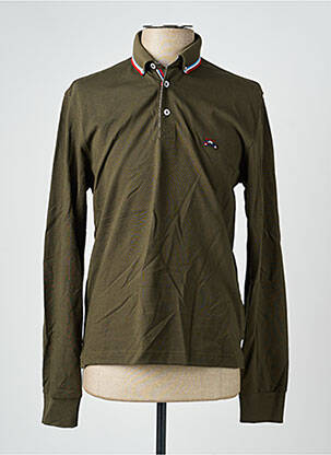 Polo manches longues manches longues vert THE SURFCAR homme