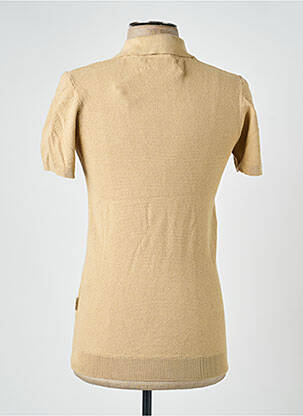 Pull maille fine manches courtes beige BLEND homme